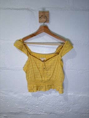 Aeropostale Mustard Yellow Crop Top